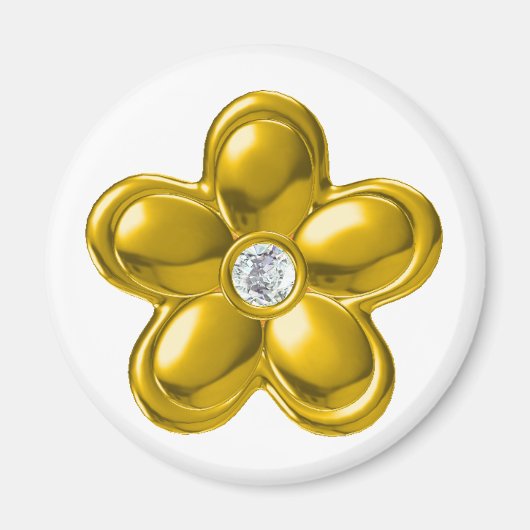 GOUDE STROOM MET DIAMOND MAGNEET (Voorkant)