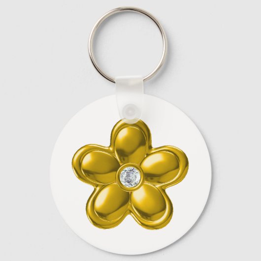 GOUDE STROOM MET DIAMOND SLEUTELHANGER (Voorkant)