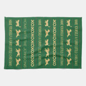 GOUDE VANGERDOGS FURRY CHRISTMAS THEEDOEK (Horizontaal)