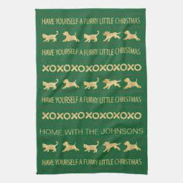 GOUDE VANGERDOGS FURRY CHRISTMAS THEEDOEK
