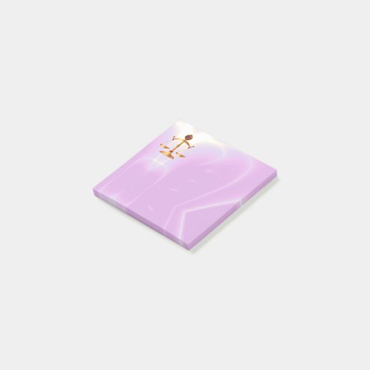 GOUDE WETGEVING, ATTORNEY Ultra Violet Roze Post-it® Notes (Schuin)