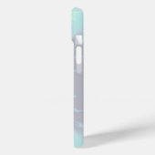 GOUDE WETGEVING MET GEM STONES MONOGRAM Blauwgroen Case-Mate iPhone Case (Achterkant / Links)