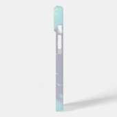 GOUDE WETGEVING MET GEM STONES MONOGRAM Blauwgroen Case-Mate iPhone Case (Achterkant / Links)