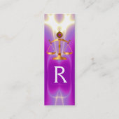 GOUDE WETGEVING MET GEM STONES MONOGRAM MINI VISITEKAARTJE (Achterkant)