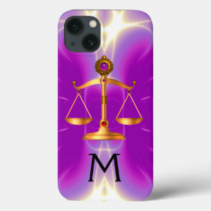 GOUDE WETGEVING MET GEM STONES MONOGRAM Pink Case-Mate iPhone Case