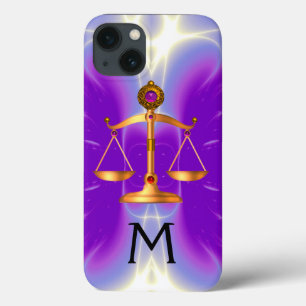 GOUDE WETGEVING MET GEM STONES MONOGRAM Pink Case-Mate iPhone Case
