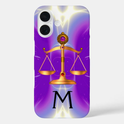 GOUDE WETGEVING MET GEM STONES MONOGRAM Pink Case-Mate iPhone Case (Achterkant)