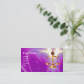 GOUDE WETGEVING MET GEM STONES MONOGRAM VISITEKAARTJE (Staand voorkant)