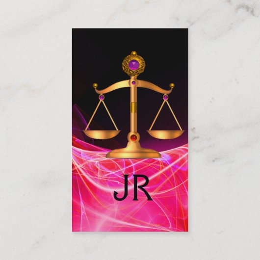 GOUDE WETGEVING, ZWARTE RODE MONOGRAM ROOS VISITEKAARTJE (Achterkant)