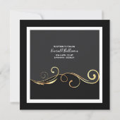 GOUDE ZWIRL- EN ROOKZWARTE INVITATIE KAART (Achterkant)