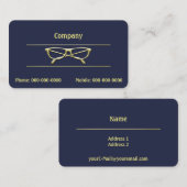 Goudeeglassen Visitekaartje (Voorkant / Achterkant)