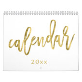 Goudeffect kalender 20xx Wit (Hoes)