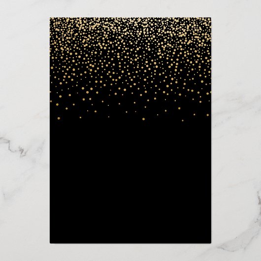 goudelegant script afstuderen bekendmaking folie uitnodiging (Achterkant)