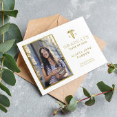 Goudelegante foto van afstuderen in de verpleegsch