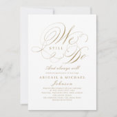 Goudelegante klassieke kalligrafie DIE WE NOG STEE Kaart (Voorkant)