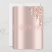 Goudelegantie, goudzoete zestien rozen Invitat Kaart (Achterkant)