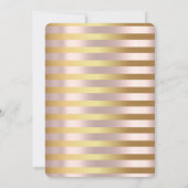 Goudelegantie, roos goudzoete zestien Invitati Kaart (Achterkant)