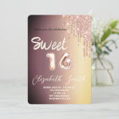 goudelegantie, zestien roos goudzoete goud kaart (Staand voorkant)