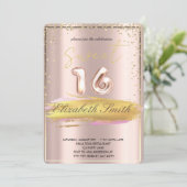 goudelegantie, zestien roos goudzoete goud kaart (Staand voorkant)