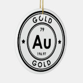 Goudelement keramisch Ornament (Rechts)