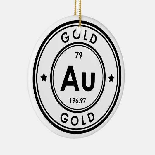 Goudelement keramisch Ornament (Rechts)