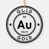 Goudelement keramisch Ornament (Voorkant)