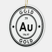 Goudelement keramisch Ornament (Links)