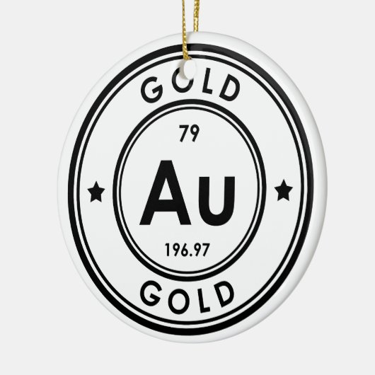 Goudelement keramisch Ornament (Links)