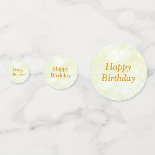 Gouden 100ste verjaardag confetti (Achterkanten)