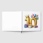 Gouden 10e verjaardag gastenboek (Volledig)