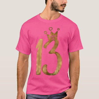 Gouden 13e verjaardag 13e verjaardag t-shirt