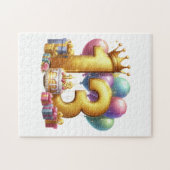 Gouden 13e verjaardag legpuzzel (Horizontaal)