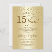 Gouden 15e Jubileum Kaart (Voorkant)