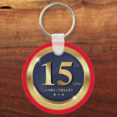 Gouden 15e jubileum  sleutelhanger (Voorkant)