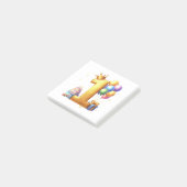 Gouden 1e verjaardag post-it® notes (Schuin)