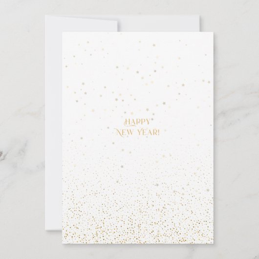 Gouden 2024 Oud en Nieuw-feest Disco bal Kaart (Achterkant)