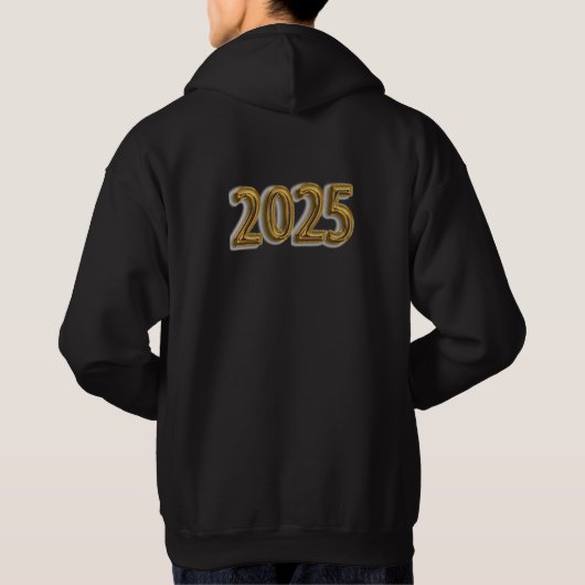 Gouden 2025 Feest t shirt (Achterkant)