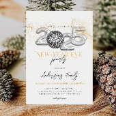 Gouden 2025 New Year's Eve Party Discobal Kaart