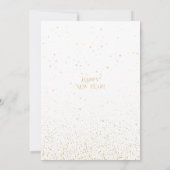 Gouden 2025 Nieuwjaarsfeest Disco Bal Kaart (Achterkant)