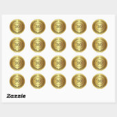 Gouden 30e Jubileum met laurierkrans Sticker (Vel)