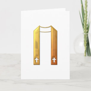 Gouden "3-D" Liturgische Stole Kaart