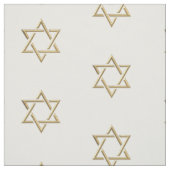 Gouden 3-D look Star of David Fabric Stof (Swatch)