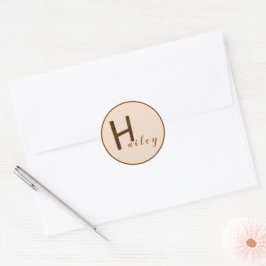 Gouden 3D Letter H Stickers