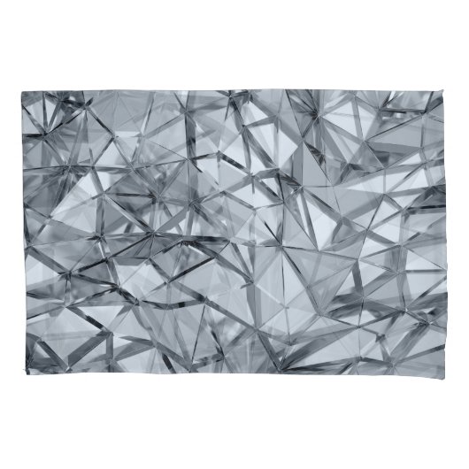 Gouden 3D metaal: Geometrische achtergrond Kussensloop (Voorkant)