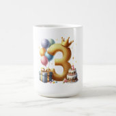 Gouden 3e verjaardag koffiemok (Center)