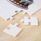 Gouden 3e verjaardag legpuzzel (Zijkant)