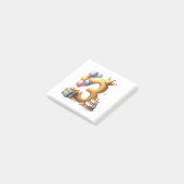 Gouden 3e verjaardag post-it® notes (Schuin)