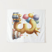 Gouden 3e verjaardag wandkleed (Voorkant (horizontaal))