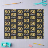 Gouden 50 Dus Wat Leuke Verjaardagsfeestje Tissuepapier (Craft)