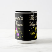 GOUDEN 50 EN FANTASTISCH DIVA-ONTWERP TWEEKLEURIGE KOFFIEMOK (Center)